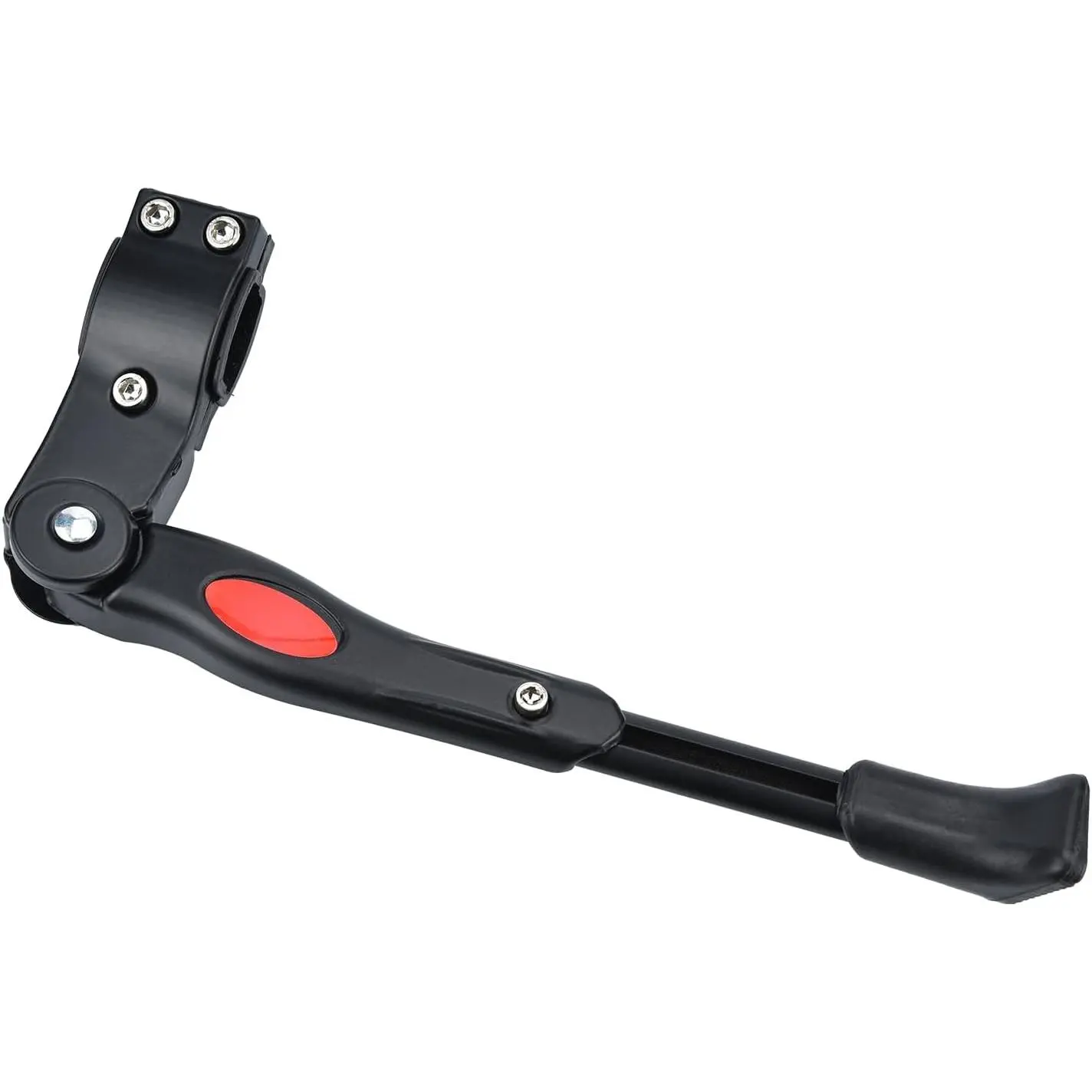 Adjustable Aluminum Bike Kickstand, Rear Mount Side Stand for Road Mountain Bikes, Fits 20-27.5 inch Bikes (Black)