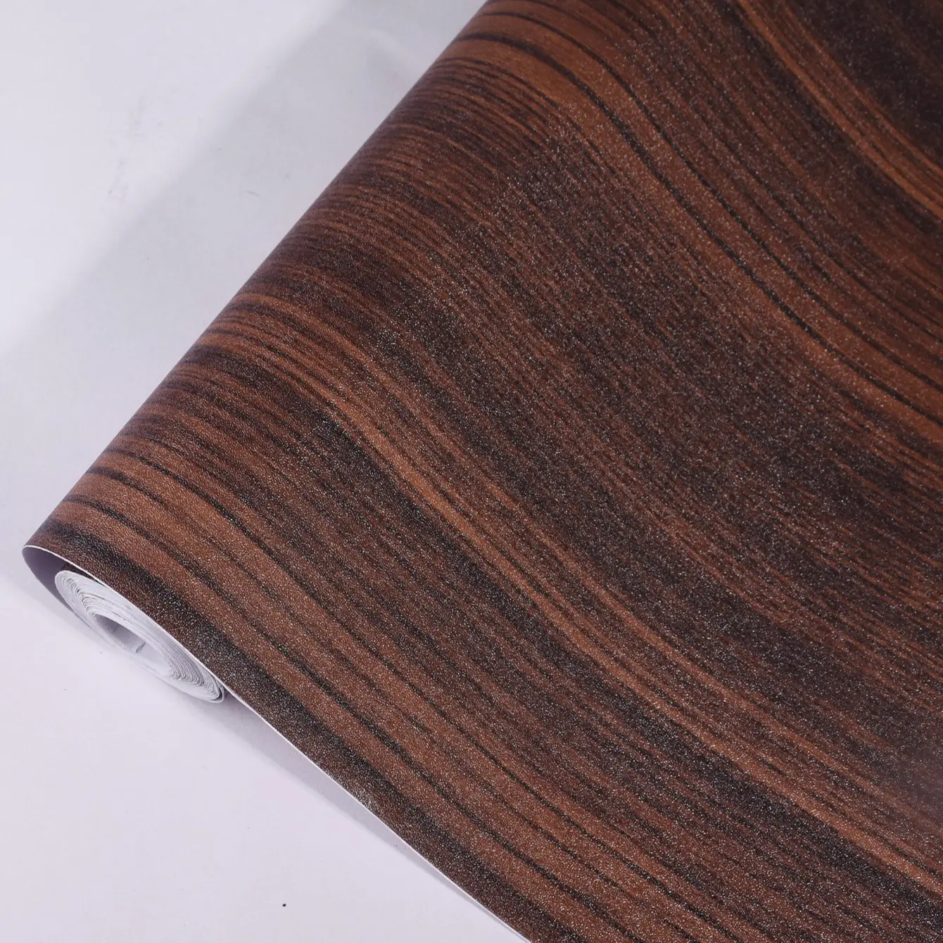 40*100cm Thickened 0.25mm Coffee Brown Wood Grain Pattern Bathroom Waterproof PVC Floor Sticker - Self-adhesive Non-slip, Non Slip Flooring, Restroom Kitchen Floor Decal