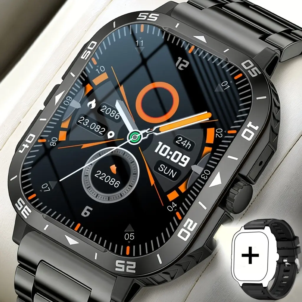 1.83 Inch HD Sport Smartwatch, Unisex, Wireless Call/message Alerts, Multiple Sports Modes, Remote Camera Control, Music Play, iOS & Android Compatible, Smartwatch With Calls