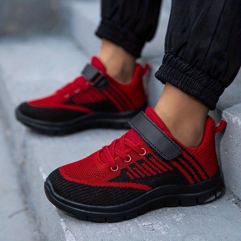 Kids.- Kids' Knitted Mesh Athletic Sneakers - Breathable, Lightweight Girl Shoes for Running, Stylish Trainers