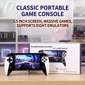 X9 Handheld Game Console, Portable Handheld Console, 5.5 Inch Large Screen, Dual Joystick Control, Supports Eight Emulators, Ideal for Retro Gaming Lovers