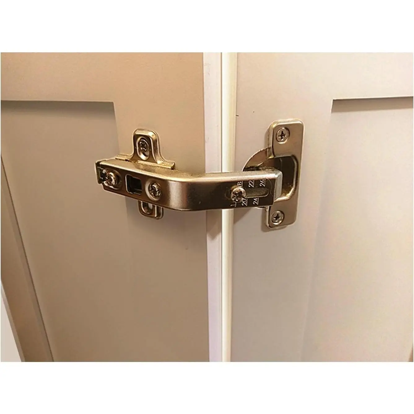 Lazy Susan Corner Cabinet Hinges 2 Pack – 135° Folding Door Hinges, Stainless Steel Kitchen Cabinet Hardware, Non Soft CloseGift
