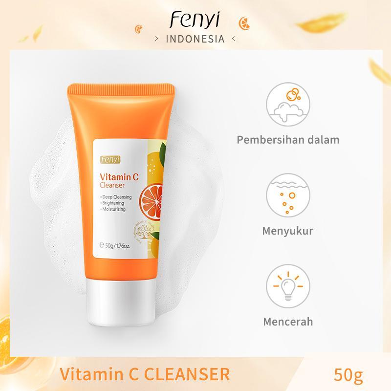 Hydrating Vitamin C Facial Cleanser, Deep Cleansing & Brightening Facial Wash, Moisturizing Facial Cleanser, Comfort Facial Cleansing Skincare Product For Women & Men