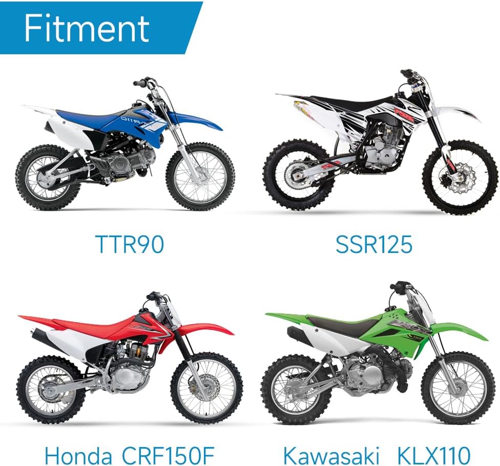 7/8 Inches Universal Motorcycle Grips Hand Grips for CRF50 CRF125 YZ80 YZ85 YZ250 KLX110 TTR125 SSR125 Pit Dirt Bike Off Road Parts Blue Rubber