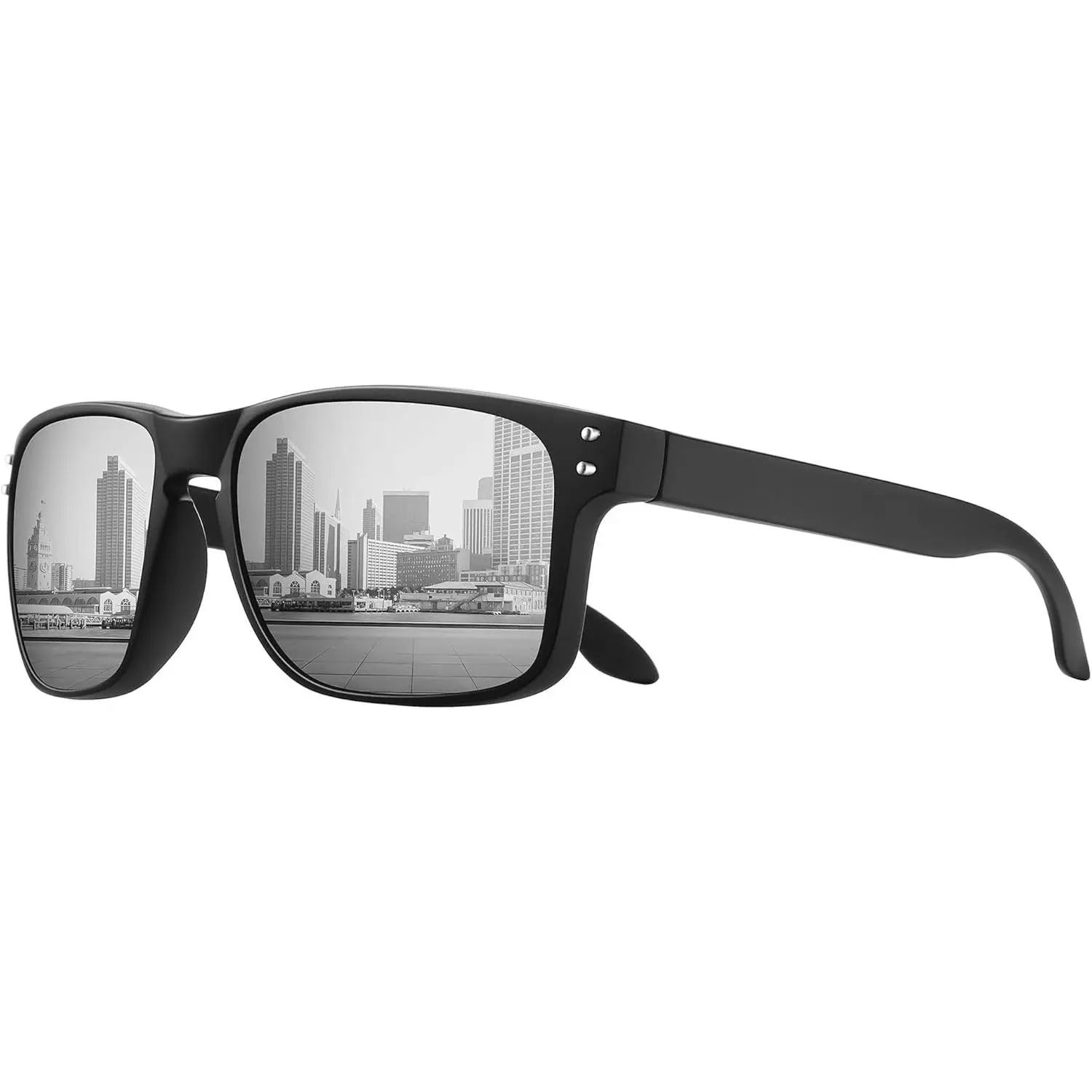 Unisex Classic Square Sunglasses with Polarization, UV400 Sun Protection for Outdoor Sports, Driving, and Fishing, Driving/Fishing