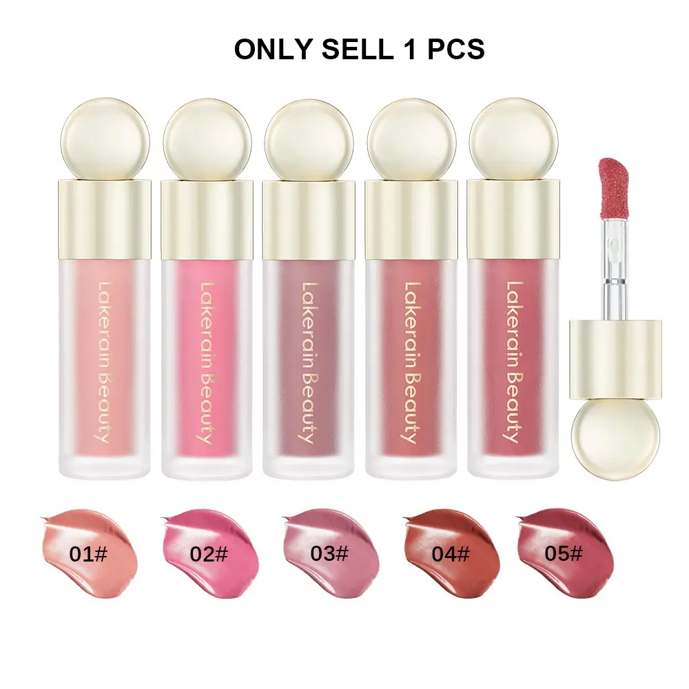 Single Pack 5-Color Liquid Blush, Lightweight Natural Finish, Long-Lasting Color Boost, Soft Shades for Everyday Use