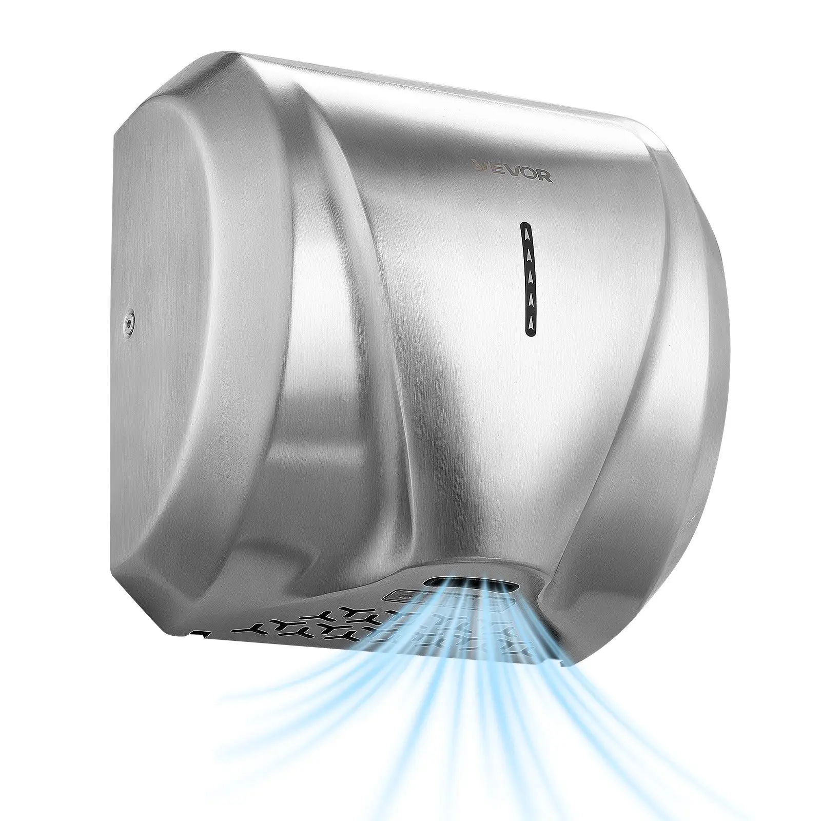 【DealsForYouDays】VEVOR Hand Dryer, 1800W Bathroom Air Hand Dryer, Automatic High Speed with HEPA Filter, Fast Drying, Heavy Duty Brushed Stainless Steel, AC110-120V Commercial Wall Mounted for Restroom, Hotel, Office