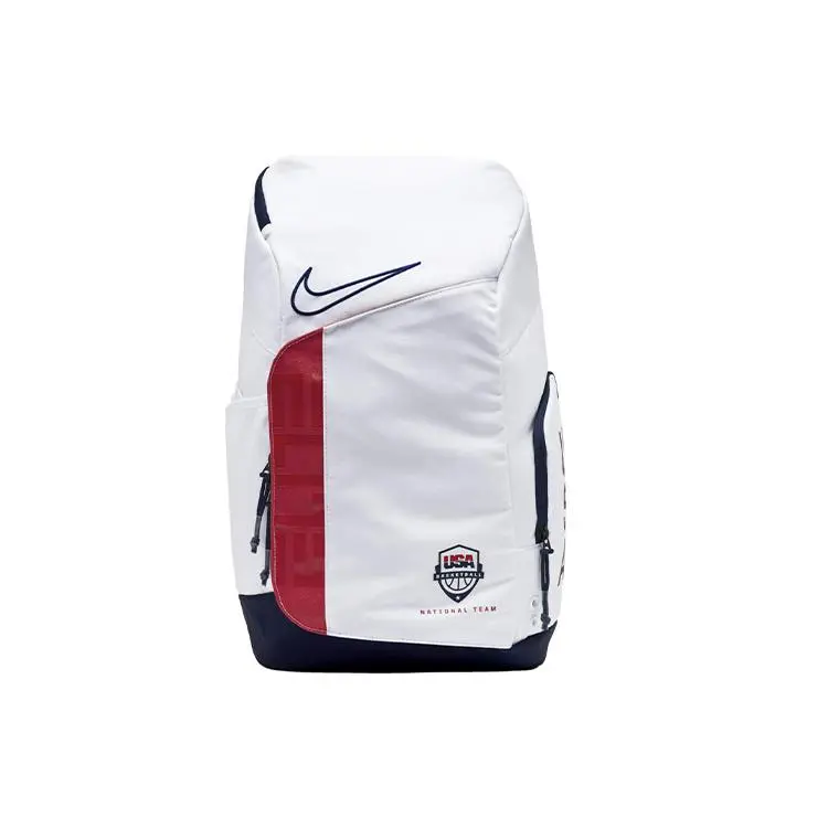 Nike Hoops Elite Pro Polyester Backpack for Men and Women, Sporty Style in White