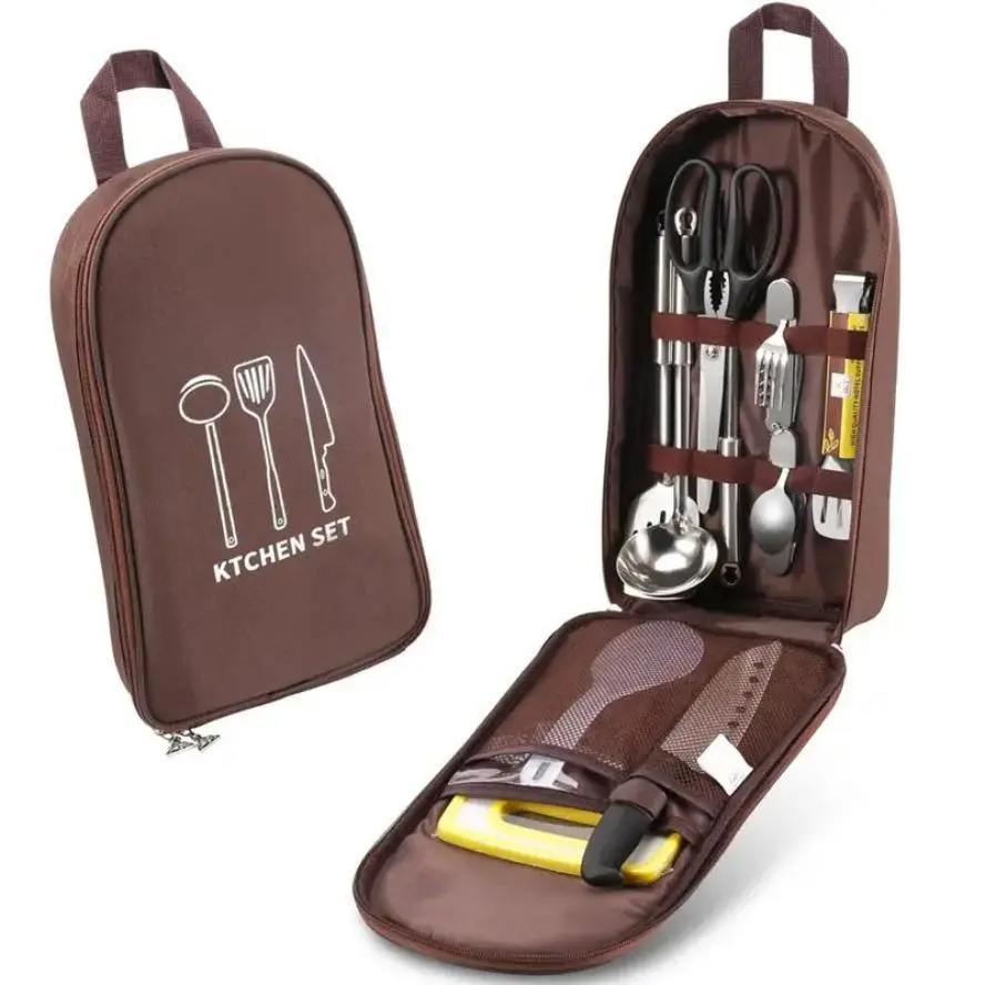 Portable Outdoor Camping Cookware Storage Bag | Multifunctional Kitchenware Tableware Organizer for Picnic & Camping