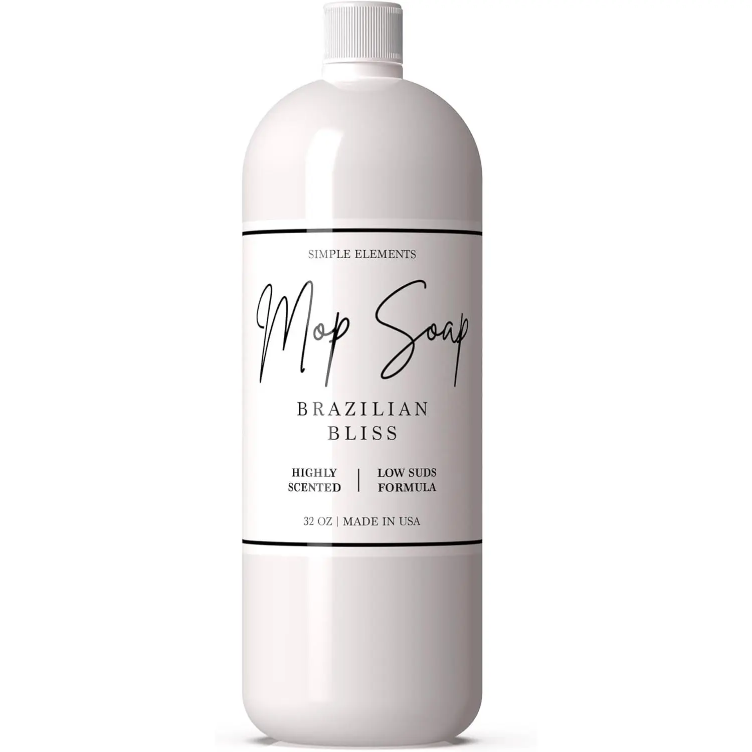 Mop Soap Highly Scented Fragrance, Long Lasting Luxury Floor Cleaner for Hardwood, Tile, Laminate & Stone, Low Suds No Residue Formula, All Mop Types, Made in USA, 32oz Brazilian Bliss Fragrance
