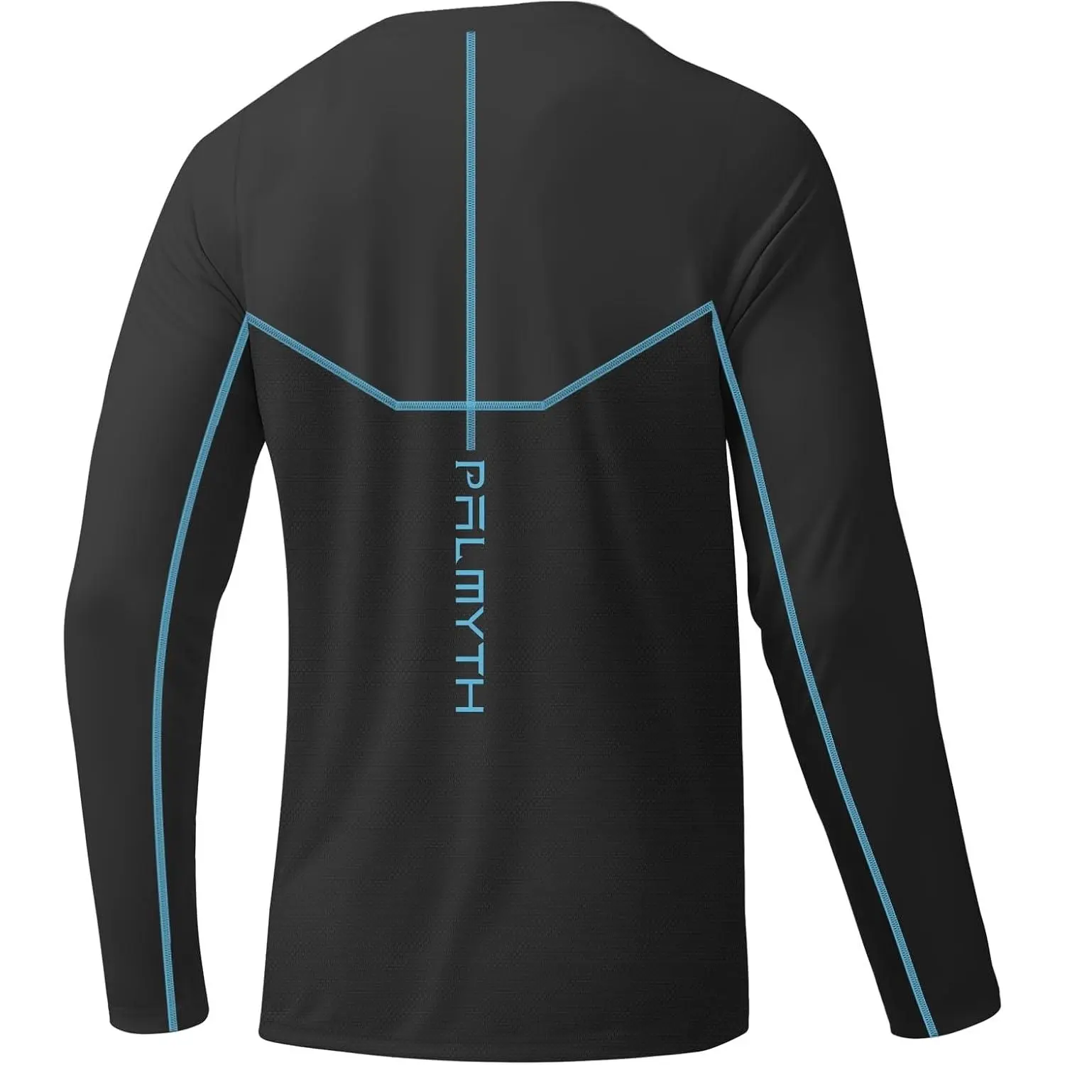 Palmyth Men’s UPF 50+ Fishing Shirt Long Sleeve Quick-Dry Outdoor Sun Protection Performance Tee