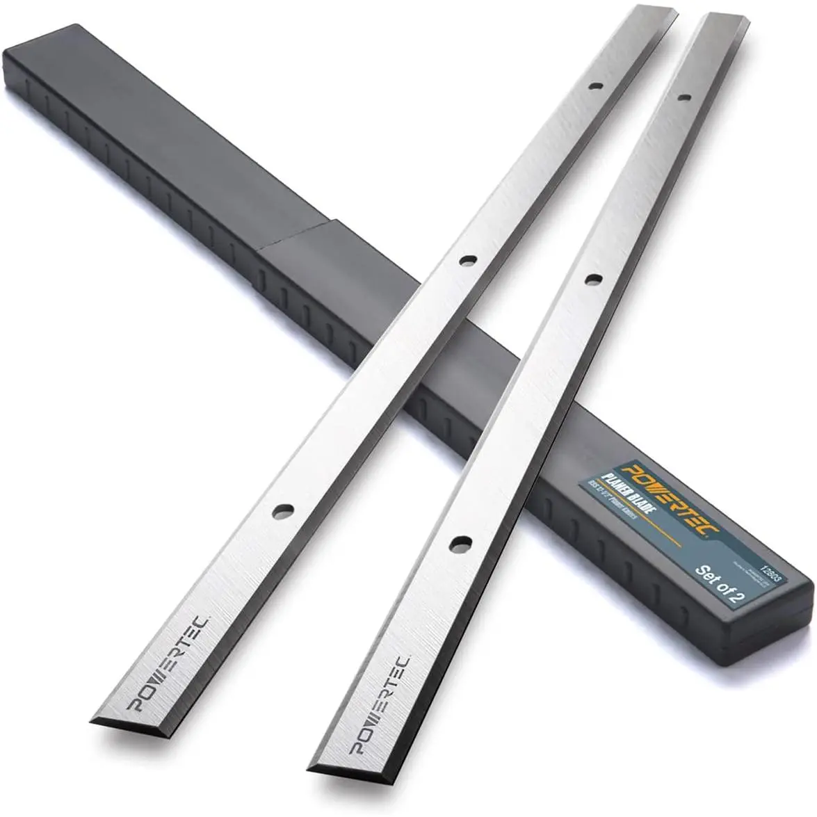 Planer Blades, High Speed Steel Replacement Blades, 1/2 Inch, Set of 2