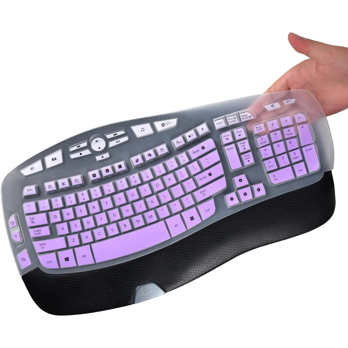 Keyboard Cover for  K350, MK550, MK570  Wave Keyboards - Ultra Thin Protector, Ombre