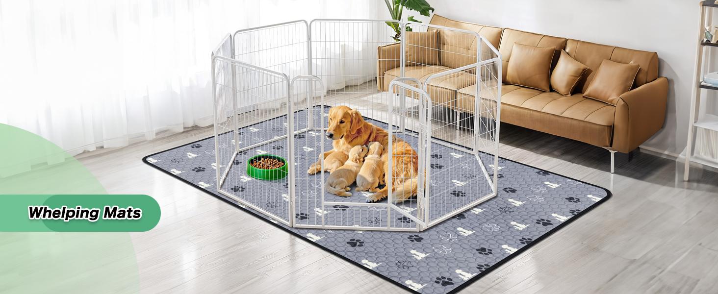 Washable Pee Pads for Dogs, 4 Pack Absorbent Reusable Training Dog Pads Pet Puppy Pads, Non-Slip Potty Pads for Whelping, Playpen, Crate, Bed, Grey 18"x24" Washable Pee Pads for Dogs, 4 Pack Absorbent Reusable Training Dog Pads Pet Puppy Pads, Non-Slip Potty Pads for Whelping, Playpen, Crate, Bed, Grey 18"x24"