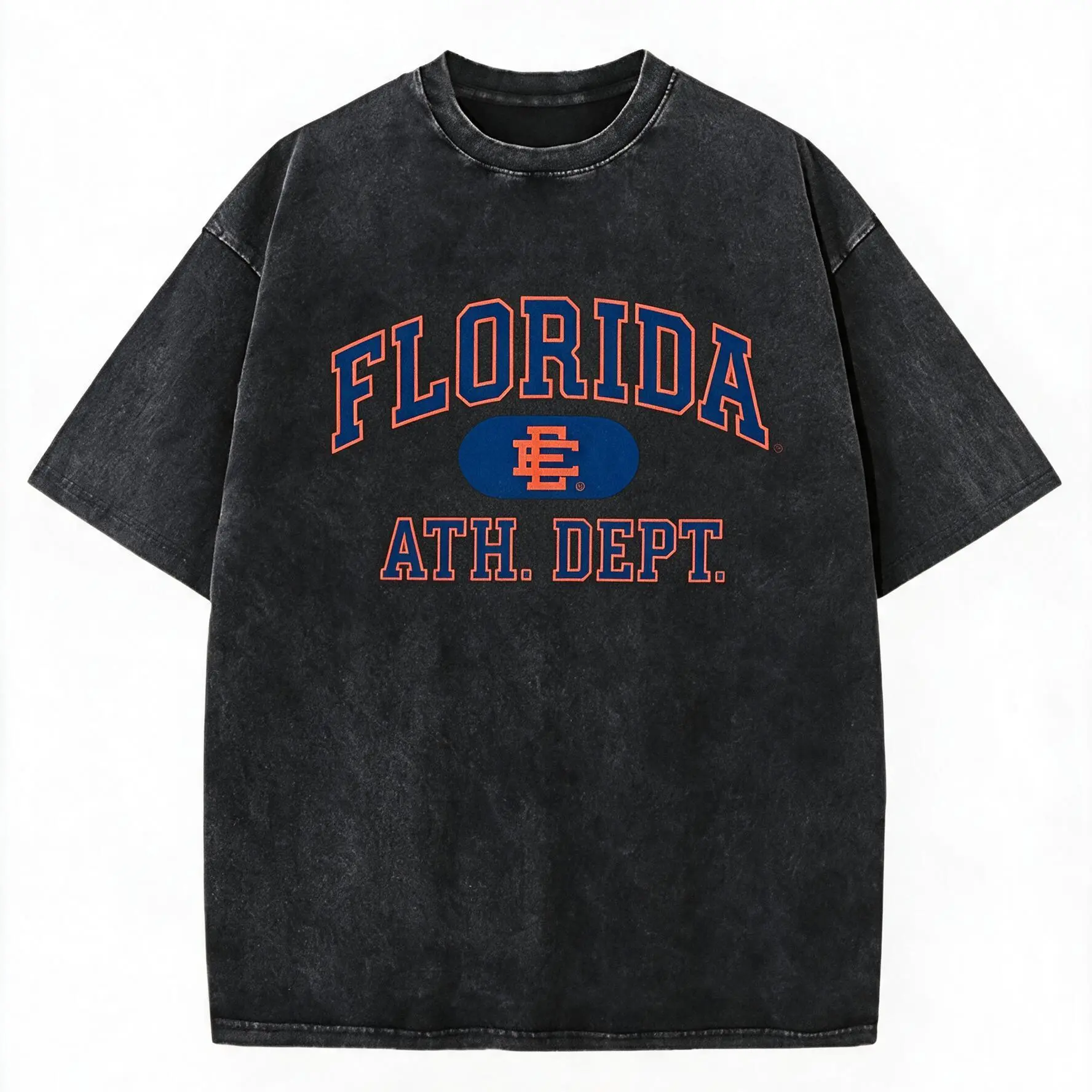 Women's Unisex Florida Athletic Dept Vintage Graphic Tee - Crew Neck, Heavy Cotton, Retro Casual, Oversized Cut, Heavyweight, College Streetwear Top Gift for Florida Local Fans