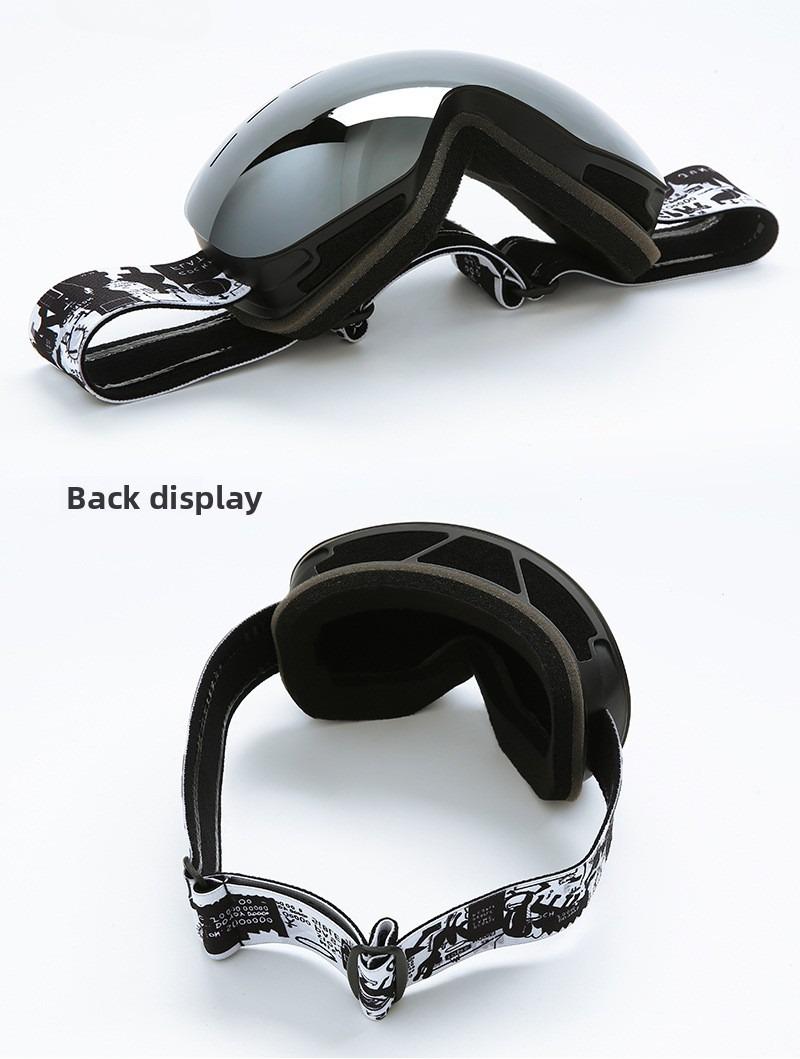 Adult ski goggles/outdoor cycling large spherical glasses/cardable myopia glasses/hx06 double-layer anti-fog glasses, magnetic googgles,  magnetic goggles ski, mirrored goggles