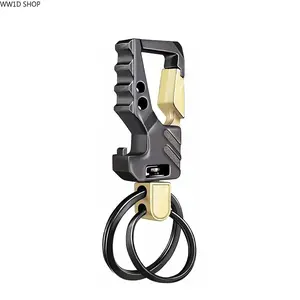 EDC Carabiner Keychain  EDC Carabiner Keychain for Men and Women, Multifunction Bottle Opener and Auto Key Holder, Durable Tactical Key Accessory for Daily Carry and Travel