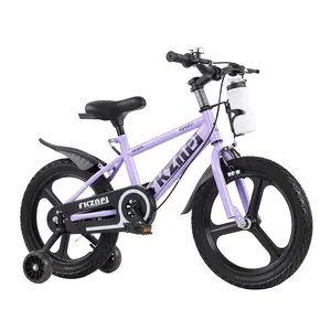 16 Inch Kids Bike with Training Wheels, High Carbon Steel Frame, Magnesium Alloy Wheels, Adjustable Seat and Water Bottle
