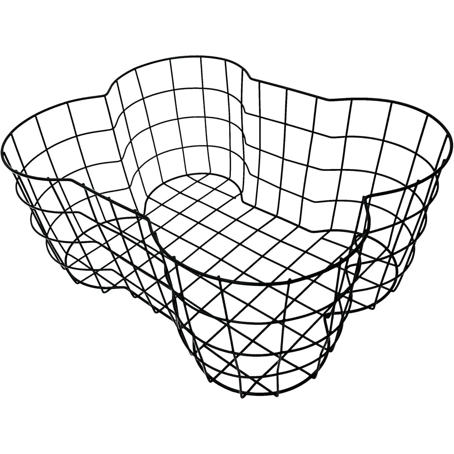 Metal Dog Toy Basket, Bone Shaped Indestructible Dog Toy Bin, Sturdy Dog Storage Organizer, Pet Toy Basket, 17 (L) x 13 (W) x 7 (H) inches