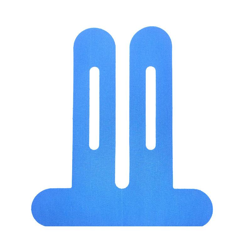 Knee muscle tape sports bandage for athletes, specifically for running, meniscus protection, pre-cut and integrated into muscle tape