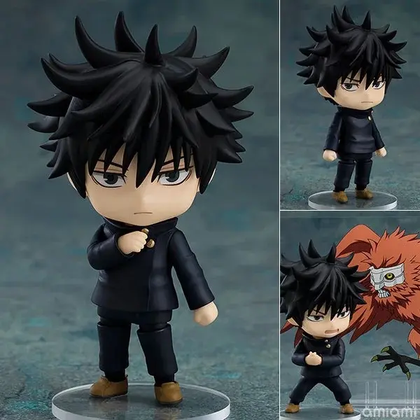 Nendoroid Jujutsu Kaisen Q-Version Action Figures (Gojo Satoru, Fushiguro Megumi) - Unisex Collectible Desktop Decor, Ages 14+, for Anime Fans