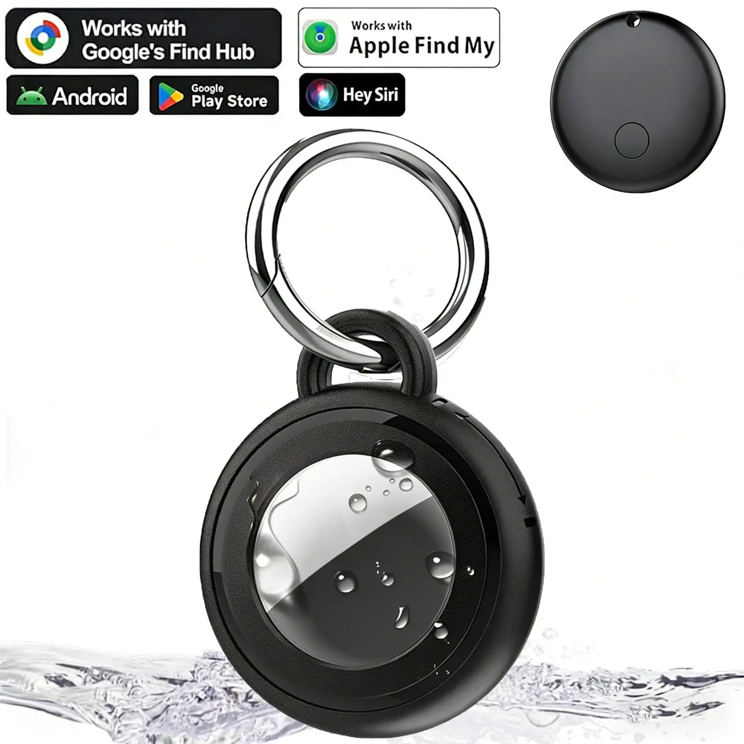 Airtag with Full Wrap, Anti-Lost Airtag Case, Protection, Durable Material and Lightweight Build Design for Keys, Bags, Pets, and More, Airtags Case for Airtag, Android