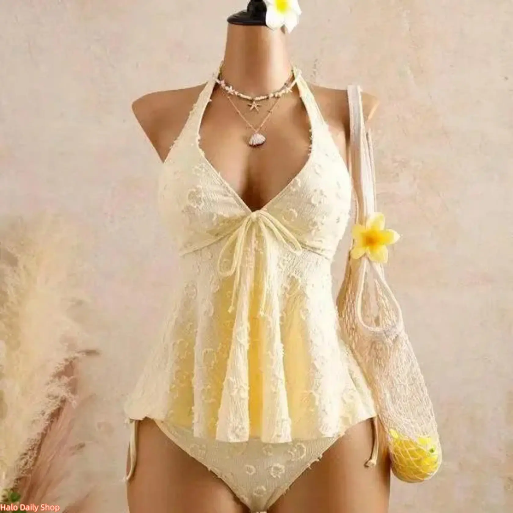 Women' s fashion tankini swimsuit, stylish two-pieceswimwear, one-piece swimsuits for hot springs and beach,comfortable beachwear suitable for parties and vacations backtoschool