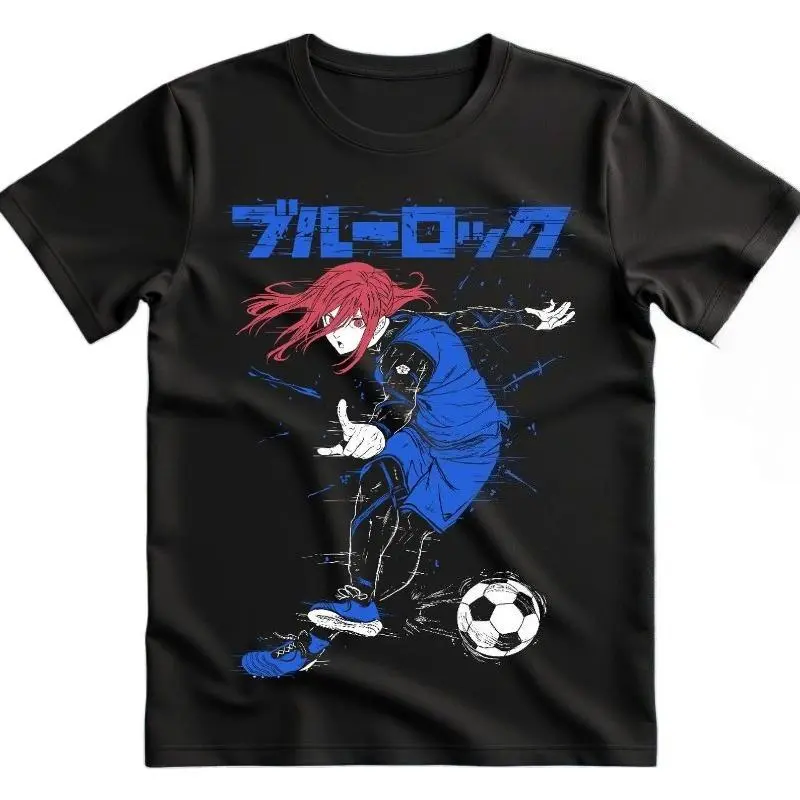 Blue Lock Anime T-Shirt | Japanese Soccer Manga Graphic | Unisex Vintage Special Tee | Personalized Birthday Gift for Fans