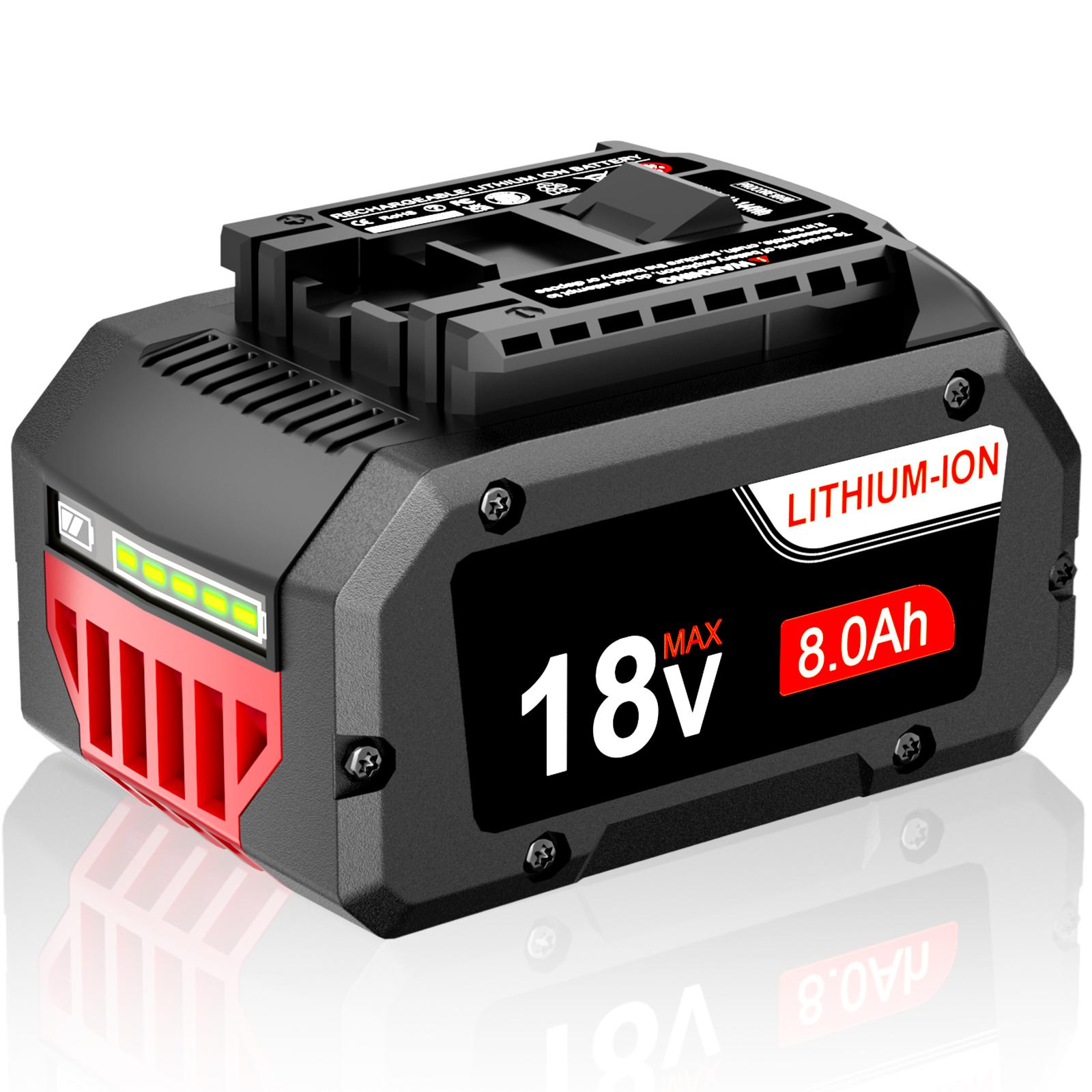 New 18V For BOSCH BAT609 CORE 18 Volt 8.0Ah High Performance Battery BAT618 Li-ion