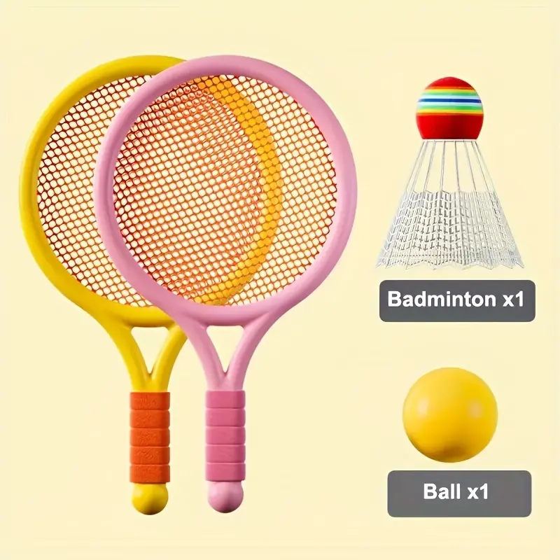 Badminton Rackets Set for Youth and Adults, Unisex Beginner Pack with Shuttlecocks for Indoor/Outdoor Family Fun, Activity, Set Pack