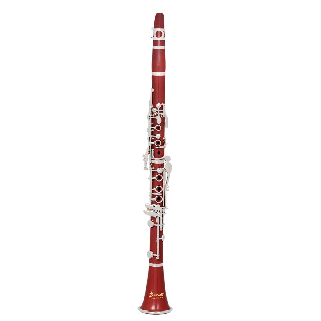 Bb Clarinet, 17 Nickel Keys Bb Clarinet, Woodwind Instrument for Students, Musical Instrument for Beginners, Music Accessories