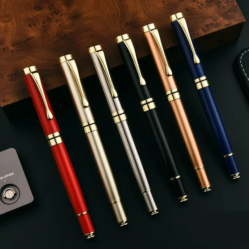2026 Back to School Metal Rollerball Gel Pen, Premium Smooth Black Ink Signature Neutral Pen, Durable Metal Barrel Writing Pen, Ideal School Office Gift for College Students, Teachers & Daily Business Use