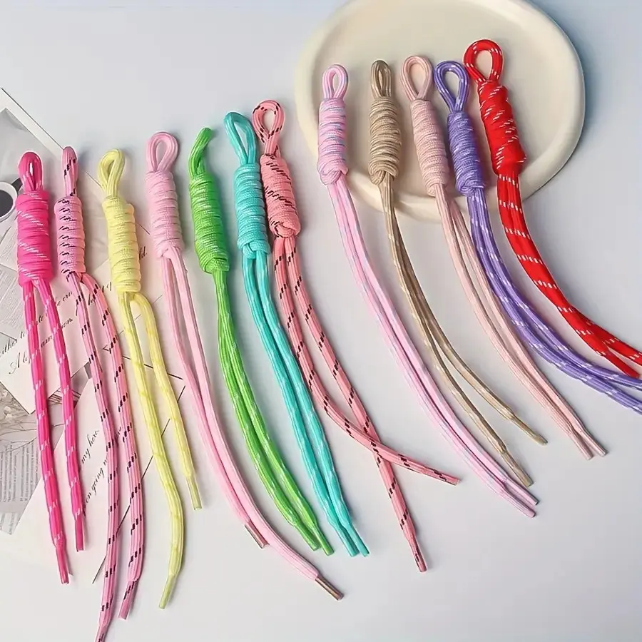 Random 10/20 Colorful Nylon Rope DIY Craft Kit, Ideal for Keychains, Keychain For Bags, Keychain For Purse, Keychain Cute, Backpack Charms, Braiding, Handmade Coils, Event Gift Materials