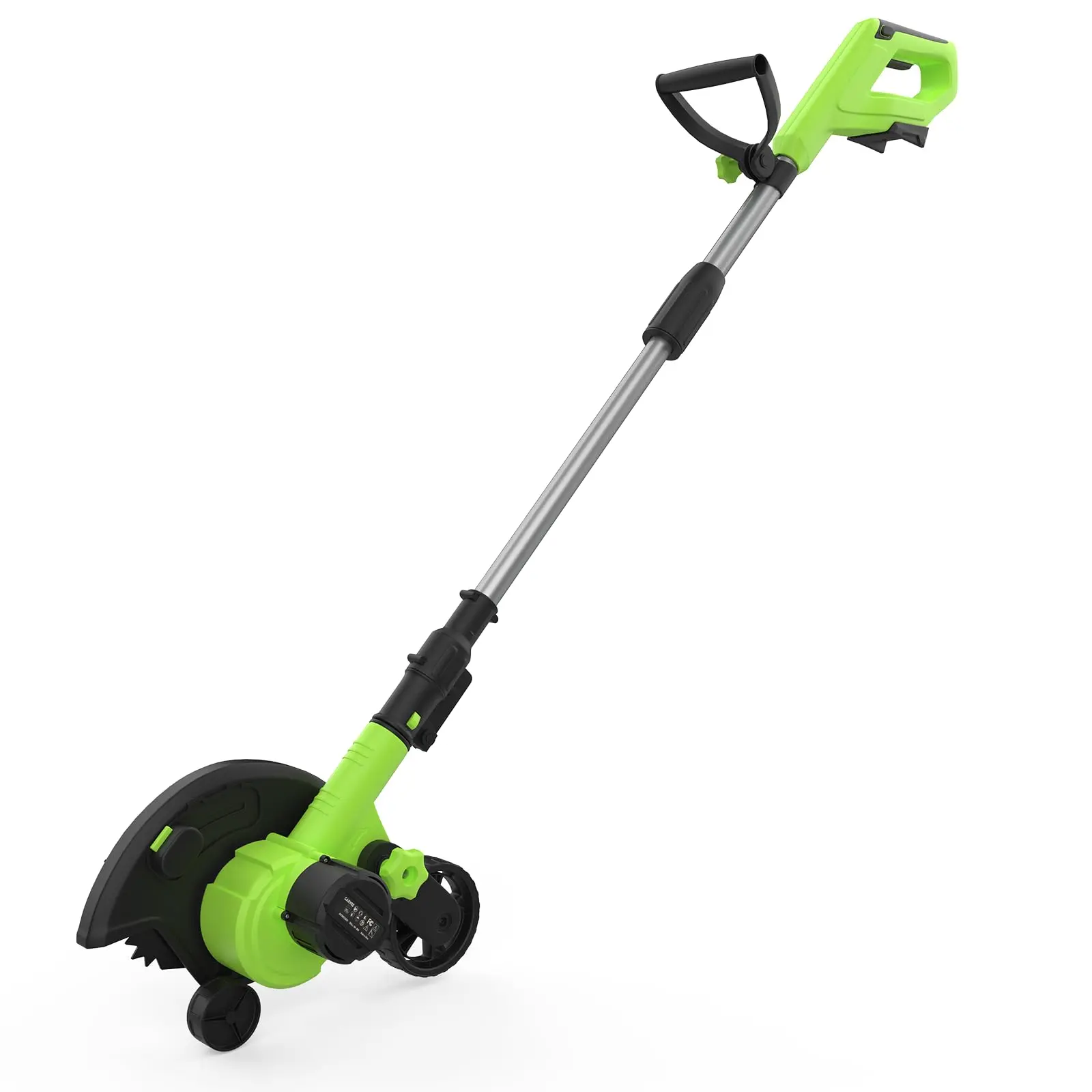 20V Wireless Lawn Edger - 9" Brushless Electric Edger Tool - 3 Adjustable Depths - Steel Blade - Dual Wheels - Lightweight - 4.0Ah Battery & Charger - Garden, Sidewalk, Driveway, Yard Maintenance