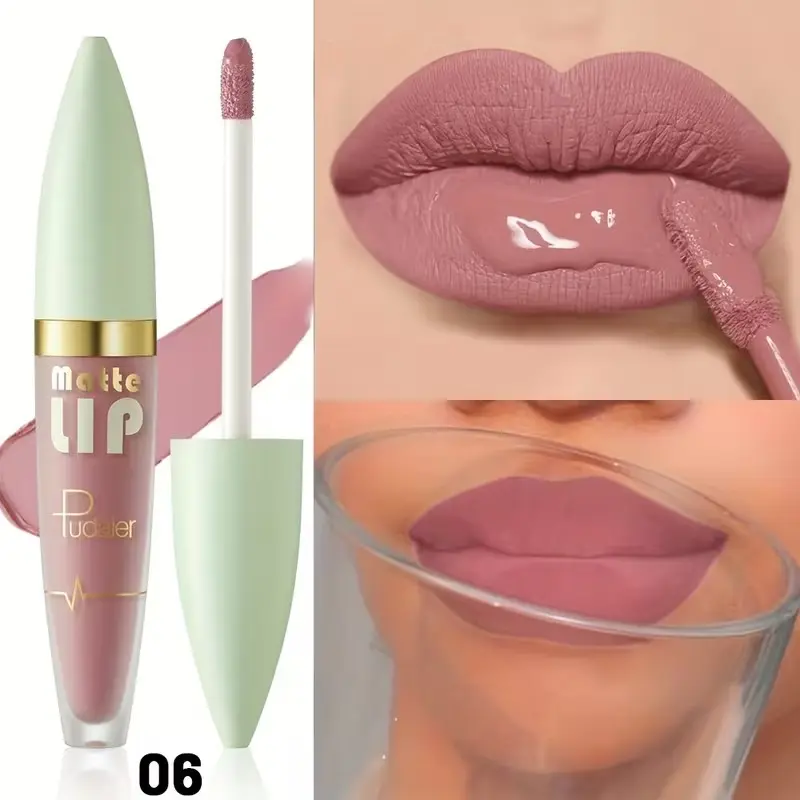 Matte Lip Stain, Lightweight Formula, Conceals Lip Lines, Plumps Lips, Soft Matte Finish, Long-Lasting Wear, Single Unit
