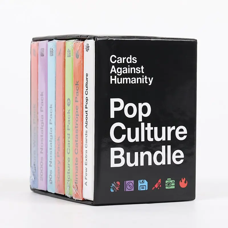 Cards Against Humanity Pop Culture Bundle Expansion Pack Set, Fun Party Game for Adults, Perfect Gift for Card Games Enthusiasts