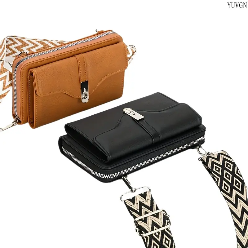 2026 New Large Capacity Mini Square Crossbody Pouch, versatile multi-compartment shoulder bag for phone, cards, coins and keys, lightweight portable everyday wallet purse, sleek practical design ideal for daily commutes, shopping, outdoor activities and c