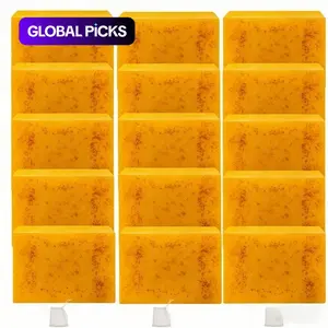 Lemon Turmeric Kojic Skincare Soap Gift Set, 15-Piece Brightening Face & Body Wash and Moisturizing Body Care Soap, Body Cleansing Soap, Daily Skincare Kit, Turmeric Brightening Bar