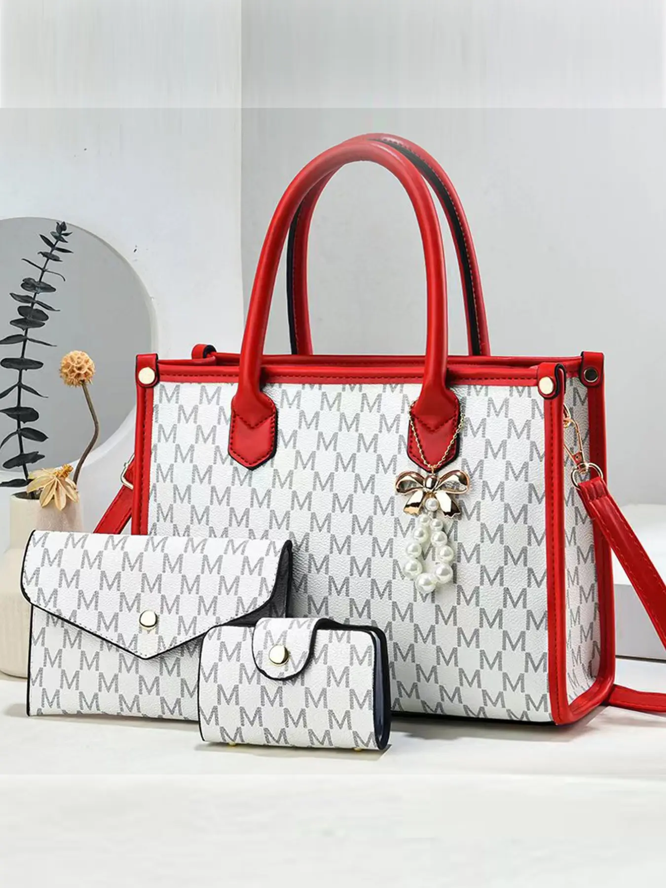 Fashion 3-Piece Retro Crossbody Handbag Set, Multi-Functional Large Capacity Bag, Stylish Design, Perfect for Travel and Shopping
