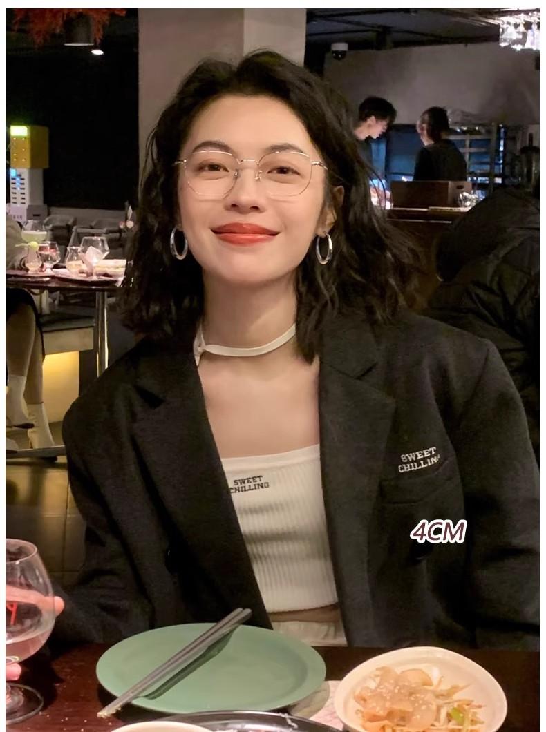 Large-circle plain ring earrings for women, high-end ear clips, ear studs, best-selling ear rings and earrings