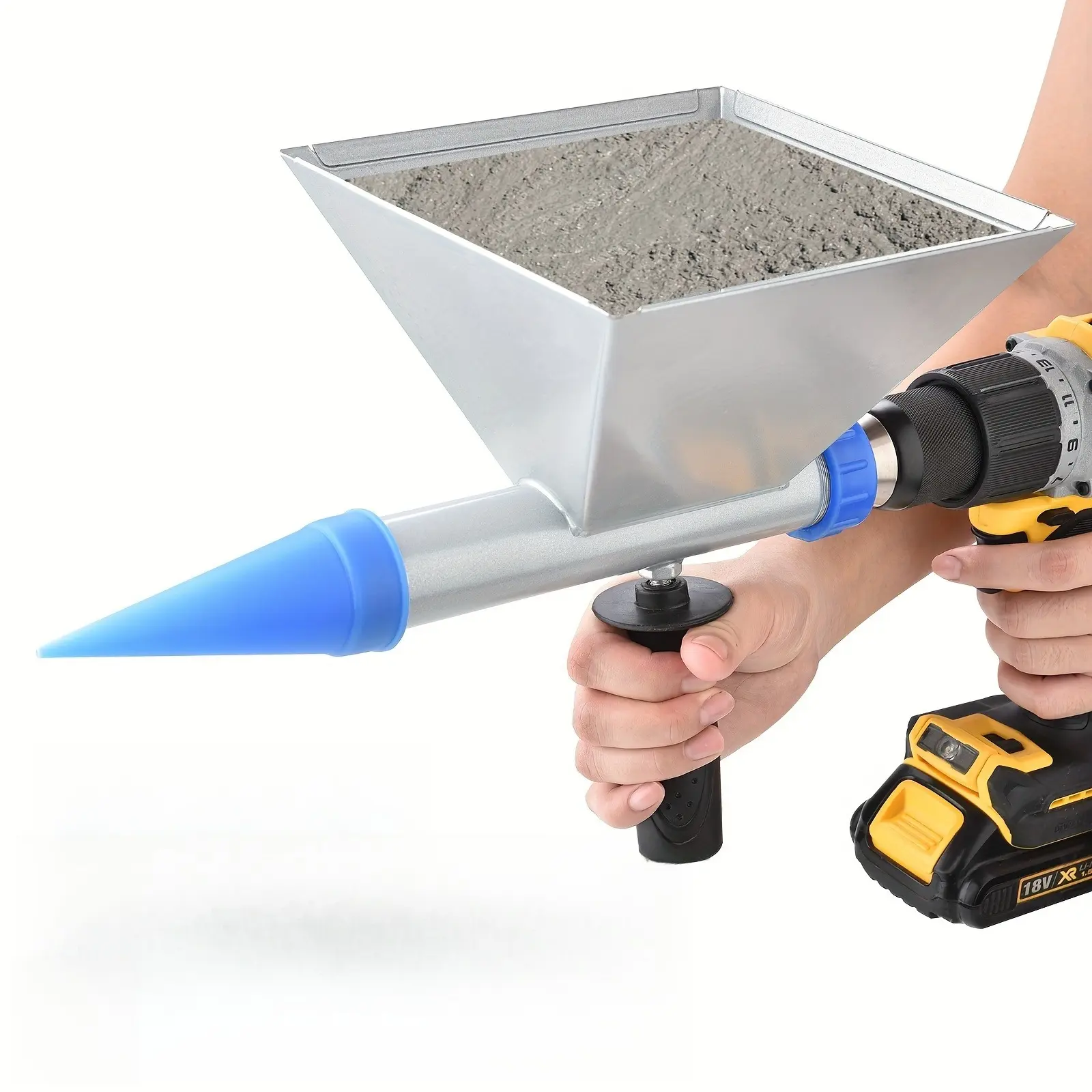 Portable All- Auger Mortar Caulking Gun, Bricks, Floors - Manual Grouting Sprayer (Electric Drill Not Included), Pointing, Caulking Gun Tool