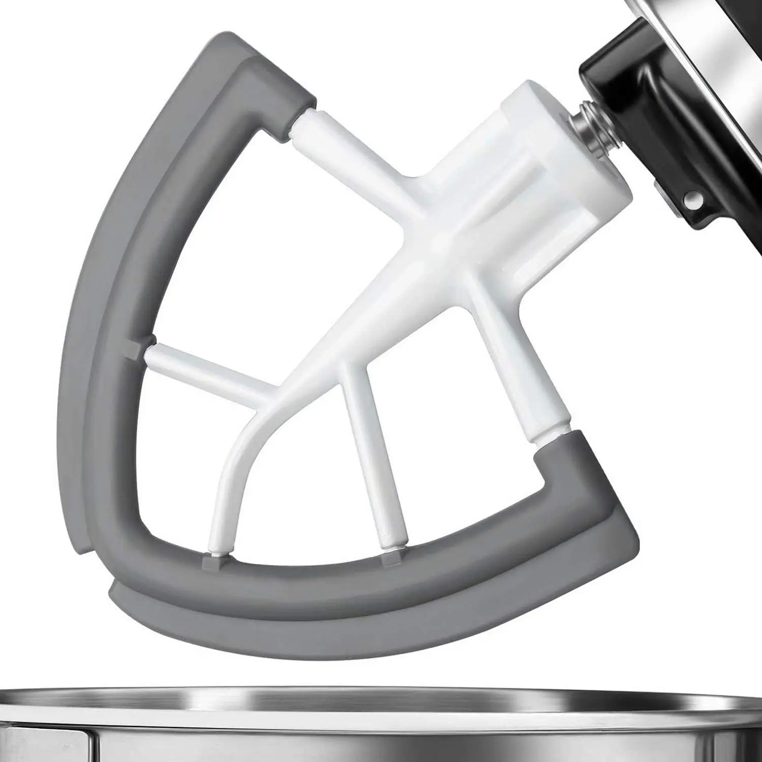 Flex  Beater for ,Mixer Attachement Compatible With ,Mixer Accessory,Fits Tilt- Stand Mixer Bowls For 4.5-5 Quart Bowls,Beater With  Edges,Grey | Mixer Attachement Compatible With ,For 4.5/5Quart Bowls,Mixer Accessories,Mixer Accessory,Flexible  Scraper
