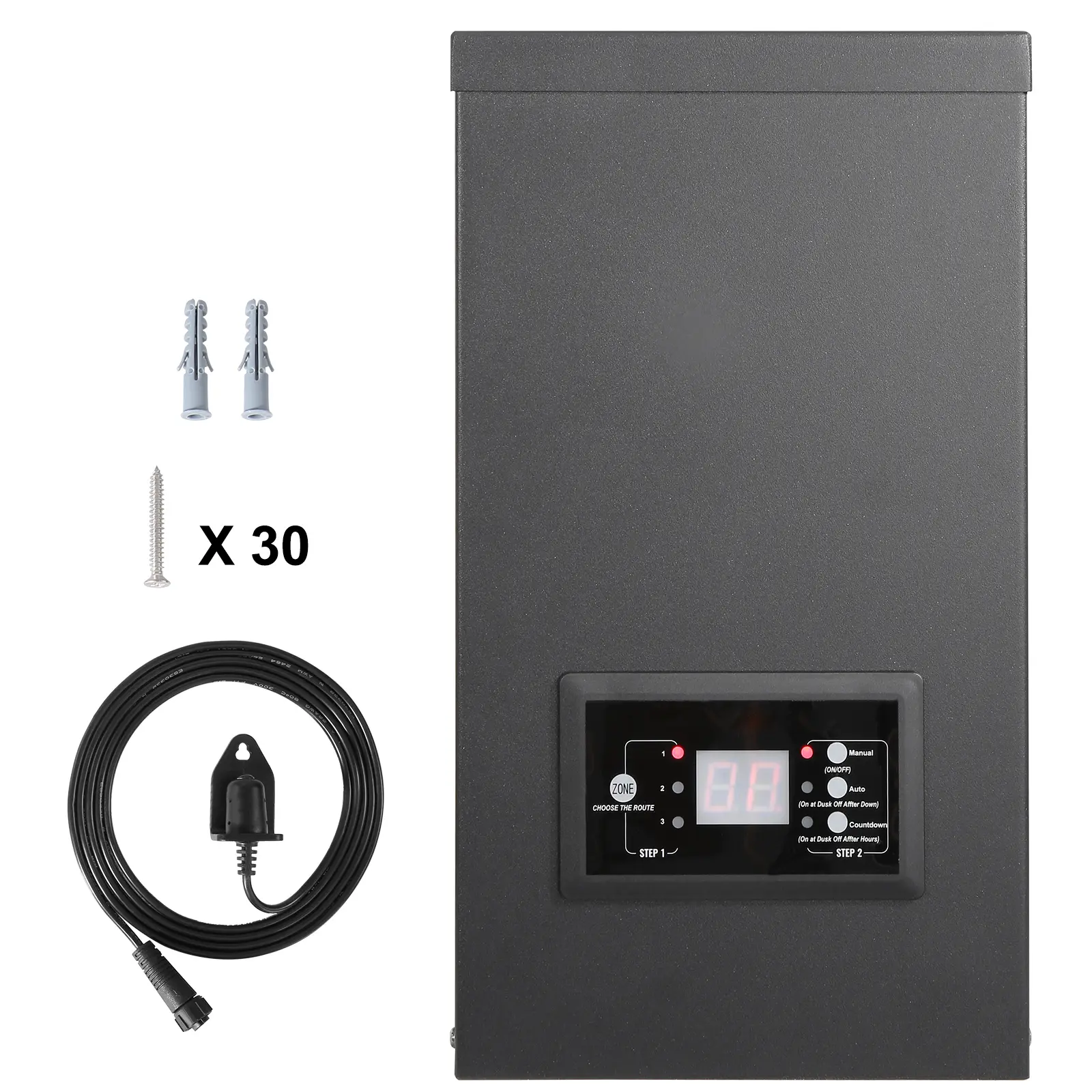 600w Landscape Transformer, -4°F to 113°F Operating Temperature, 12V AC,60 Hz Output Voltage, Weatherproof Outdoor Lighting Converter, Pool Lighting