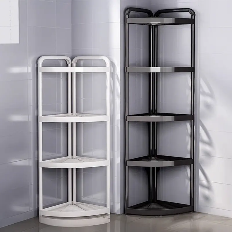 Bathroom storage rack, floor-standing bathroom corner shelf, gap storage rack, household toilet corner storage rack