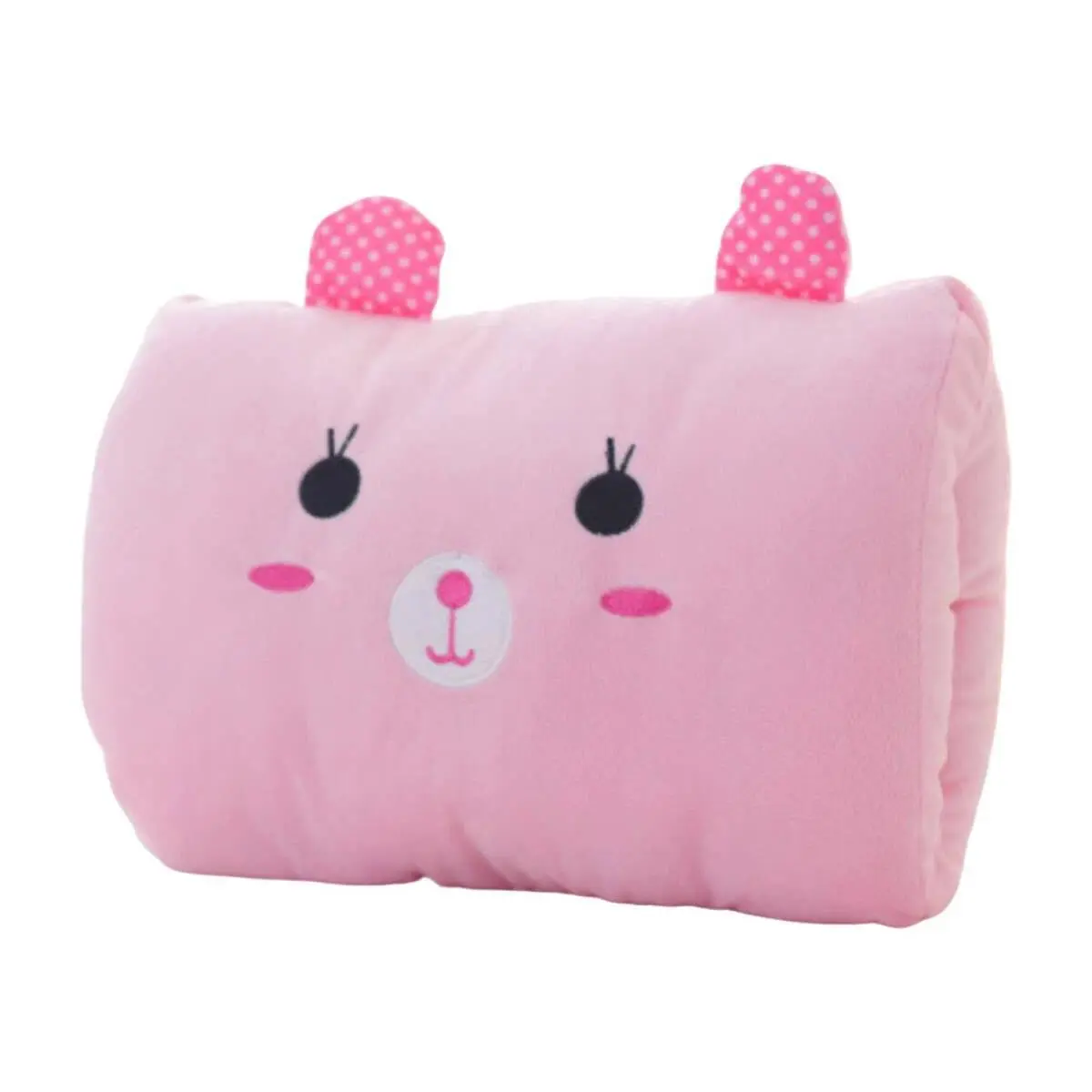 Soft Pink Bear Children's Plush Pillows Hand Warmers Gloves Adults Cartoon Nap Pillows Cushions Creative Hand Warmers Plush Gift