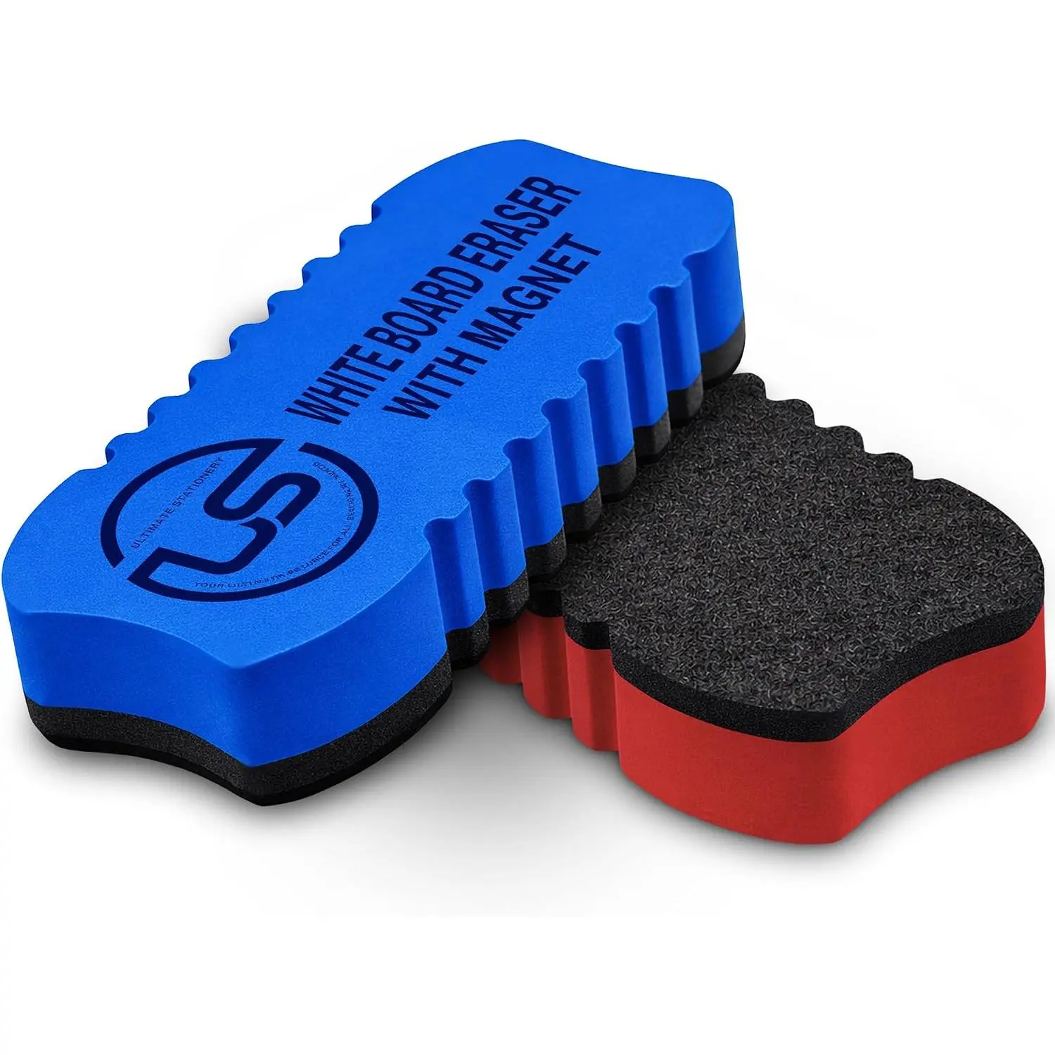 Dry Erase Eraser 2 Pack Felt Whiteboard and Glass Board Cleaner | Use: Whiteboard, Chalkboard & Glass Board, Material: Eco Felt, Quantity 2 Pack, Features: -In