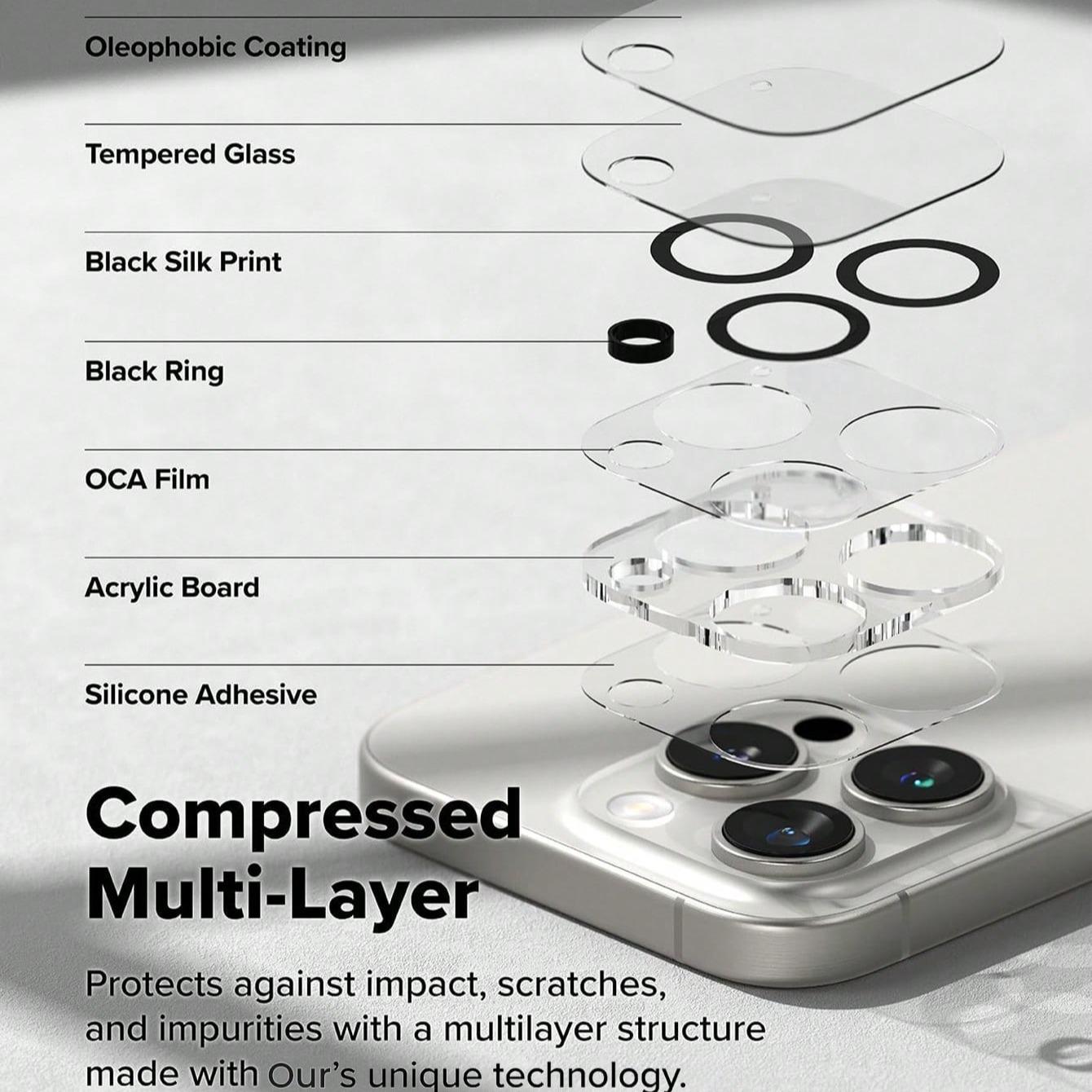 2 Pcs Camera Lens Glass Protection, Cover, Protector, For iPhone 16 Pro Max/Pro/Plus/16/15 Pro Max/Pro/Plus/15/14 Pro Max/Pro/Plus/14/13 Pro Max/Pro/13/12 Pro Max/Pro/12/11 Series, Anti-scratch