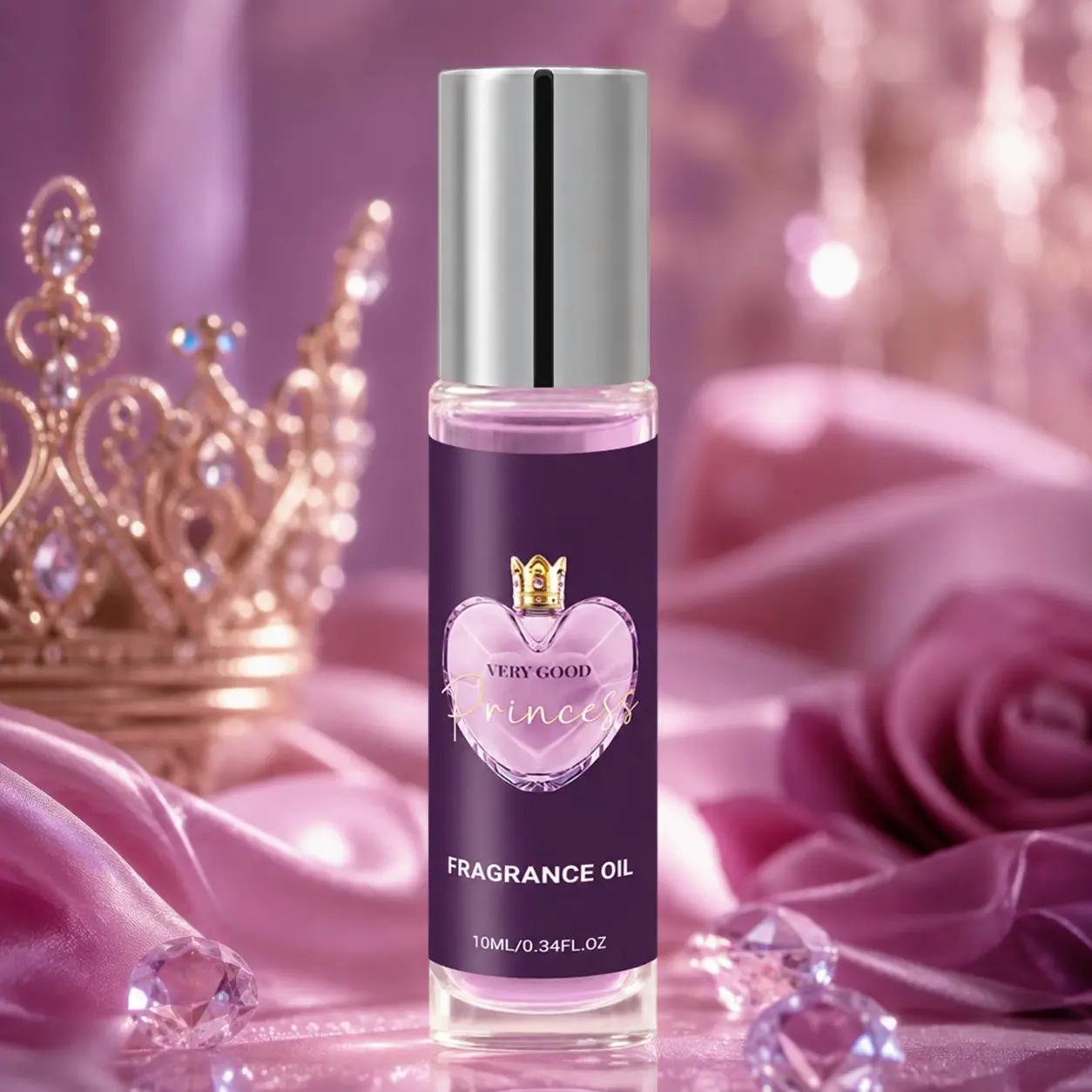 Princess Pheromone Oil - 10ml Rich Roll-On Essential Oil, with Apple, Quava, and Vanilla,Subtle Fragrance for Women Boosts Confidence Dating & day.