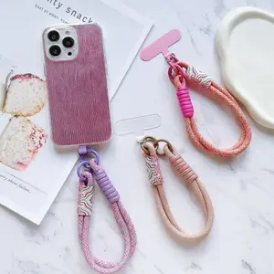New Handwoven Universal Lanyard Mobile Phone Universal Lanyard Wrist Strap Short Rope Hand Strap Hand Rope Decorative Pendant