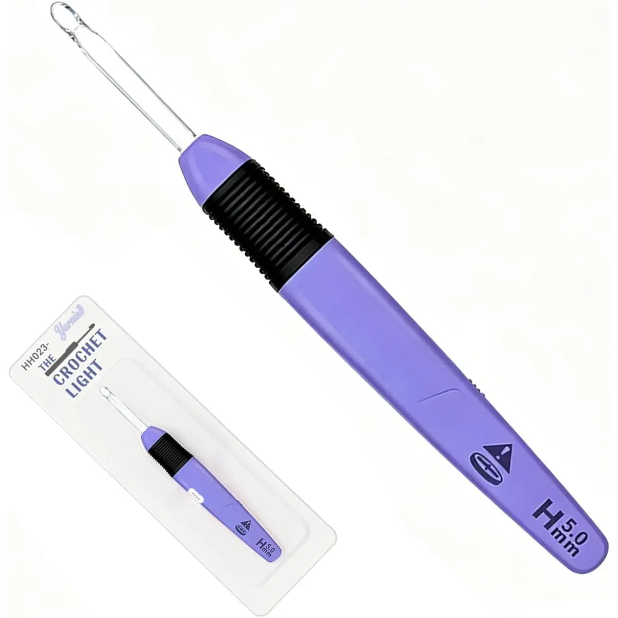Light Up Crochet Hook with  Crochet Hooks and Luminous Crochet Hook,5mm Crochet Hook,Lilac